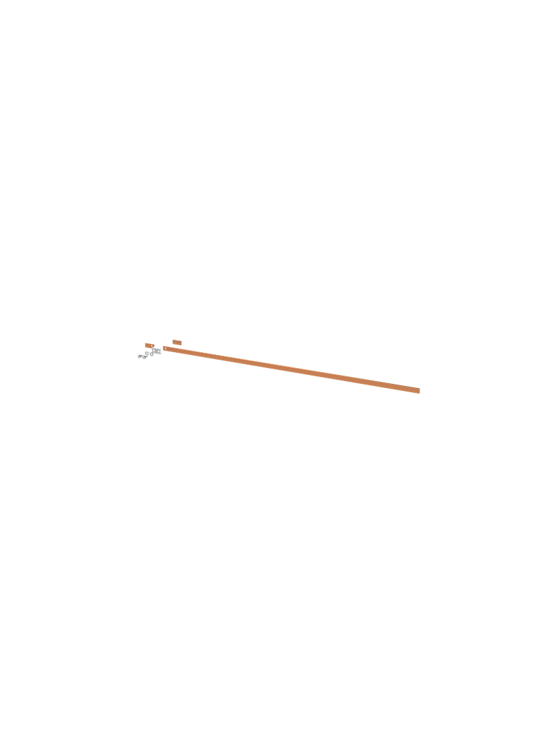 ZX2234 Szyna miedziana 20x5mm szerokość 5PW 1250mm V2, A1 (do samodzielnego montażu)