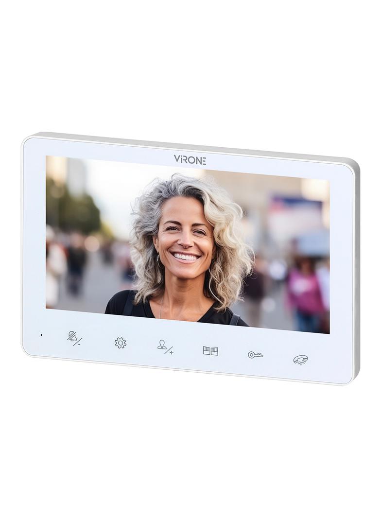 ANGU, zestaw wideodomofonowy 4-żyłowy, bezsłuchawkowy, monitor 7'' LCD, z kamerą 800TVL, z czytnikiem VDP-72/W ORNO