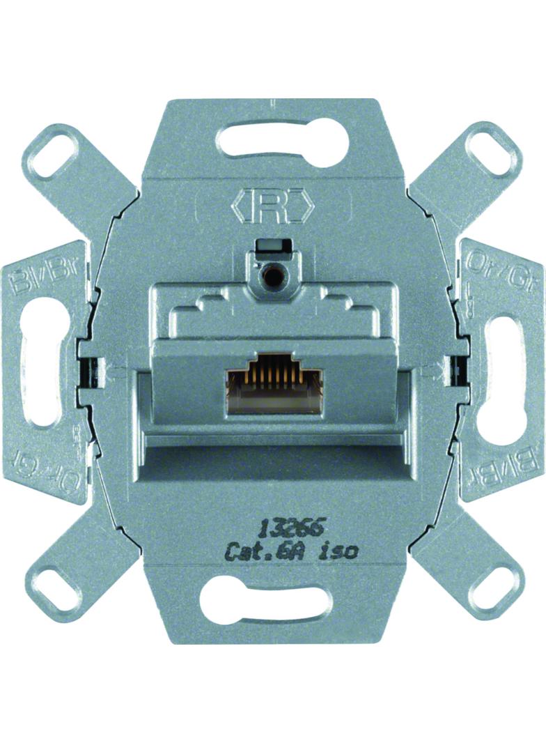 one.platform Gniazdo komputerowe UAE pojedyncza (RJ45) ekran. kat.6a iso (mechanizm) Berker 4586 WDF41076 HAGER
