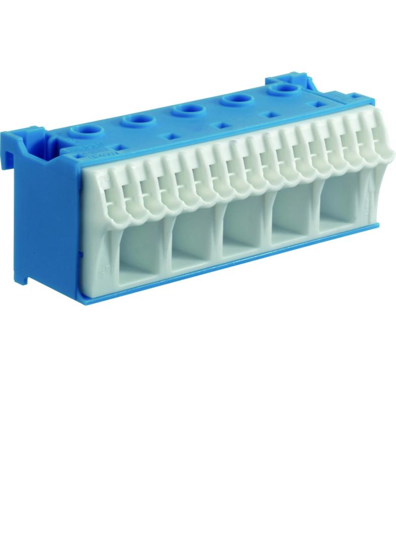 QuickConnect Blok samozacisków neutralny niebieski 5x16+17x4mm2 szer. 90mm KN22N HAGER