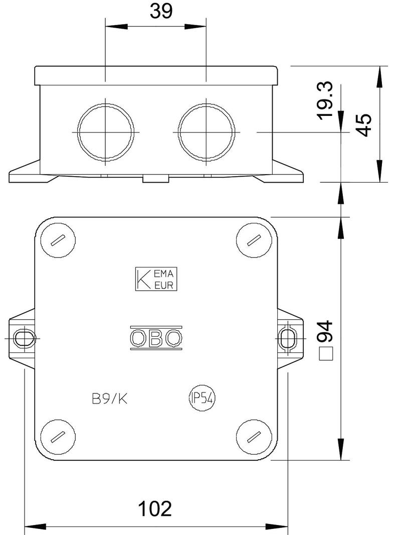 B 9/K, SKRZYNKI ROZG.B 9K BEZ K.ZAC.