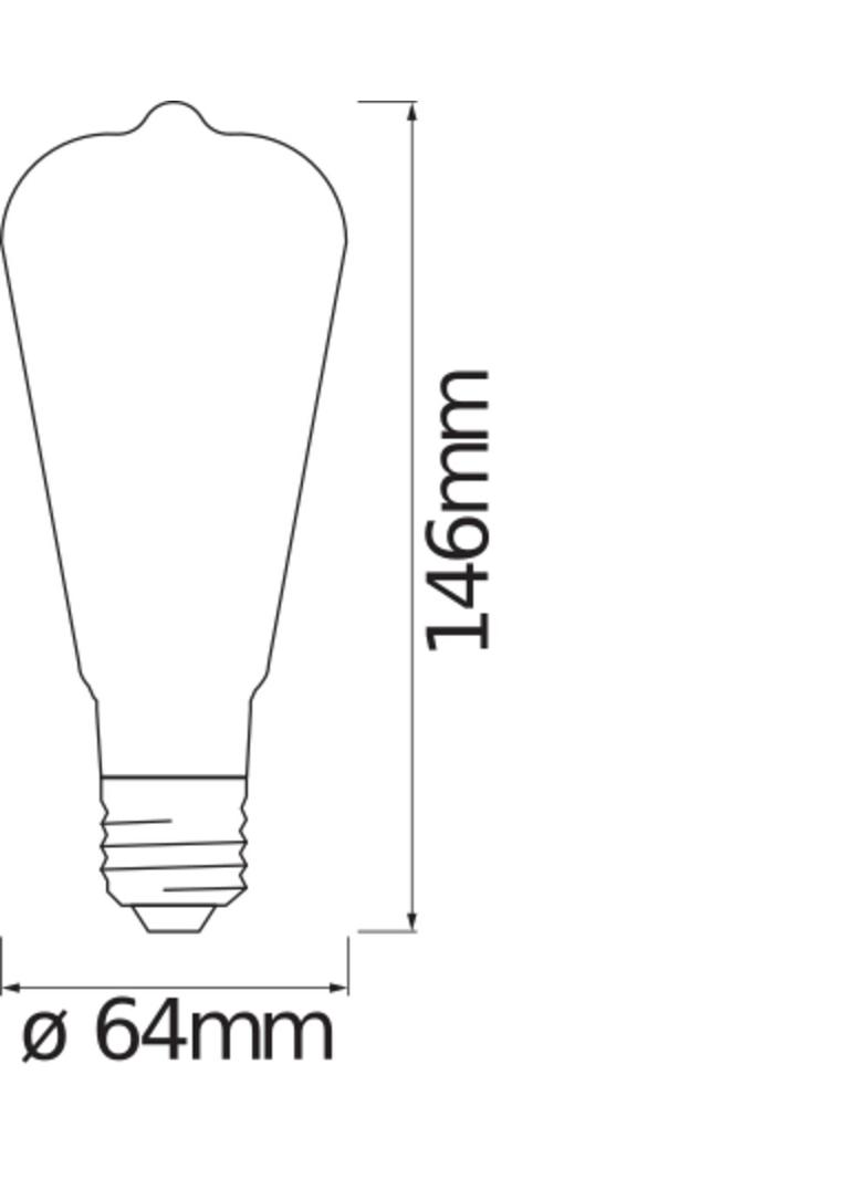 Lampa LED SMART+ ZB CL Edison Gold DIM 52 yes 6W/824 E27