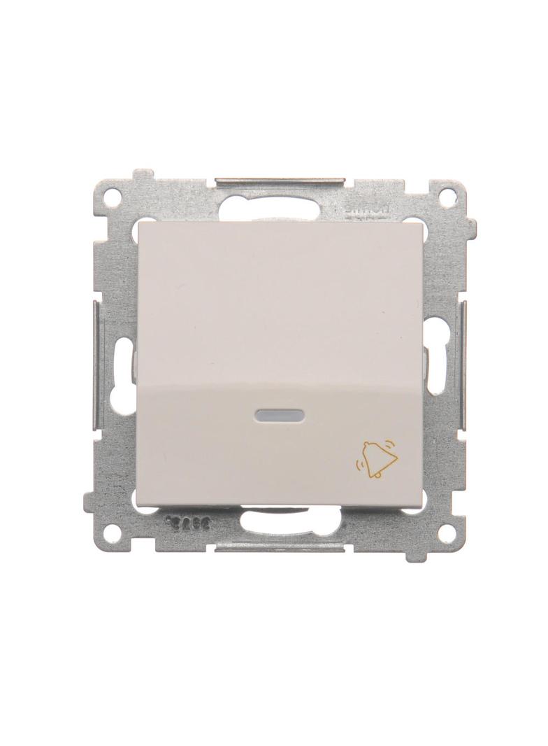 Simon 54 Przycisk „dzwonek” z podświetleniem LED 16A z. śrub. biały