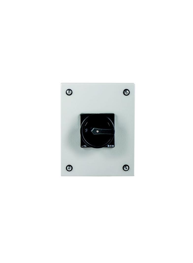 P3-63/SE3/SVB-SW Rozłącznik 63A 3P w obudowie ze stali nierdzewnej rączka czarna z blok. 197365 EATO