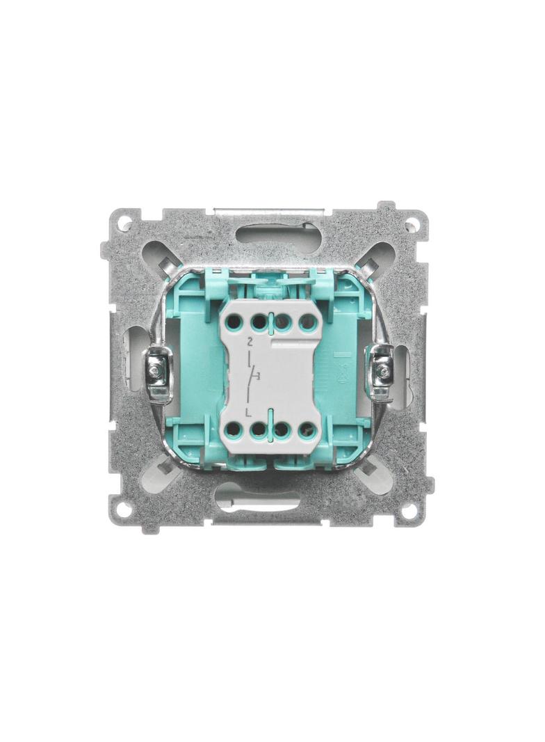 Simon Basic Przycisk dzwonek 10A 250V szybkozłączka satynowy BMD1.01/29 KONTAKT