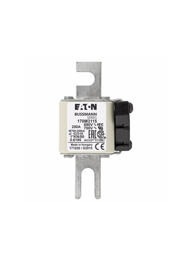 200A 690V 1*KN/80 aR INDICATOR FUSE Wkładka szybka 200A AC 690V compact DIN 1 45x59x104 mm 170M3115