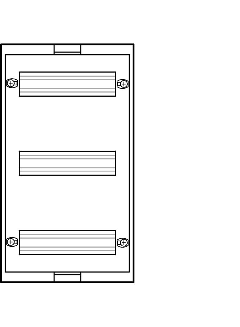 univers N Blok dla aparatów modułowych montowanych poziomo 3x10M 450x250mm UD31B3 HAGER