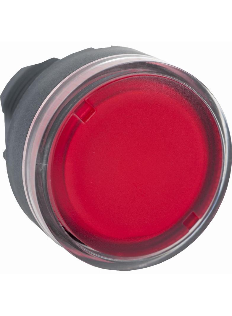 Harmony XB5 Główka przycisku płaskiego z samoczynnym powrotem, żarówka BA9s, czerwona plastikowa