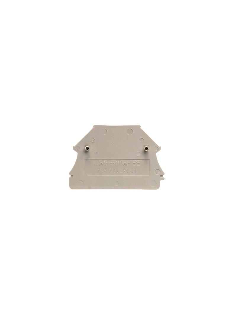 WAP WDU2.5N/4N Płytka końcowa (styki), 44 mm x 1.5 mm, Ciemnobeżowy /50szt./ 1060000000 WEIDMÜLLER