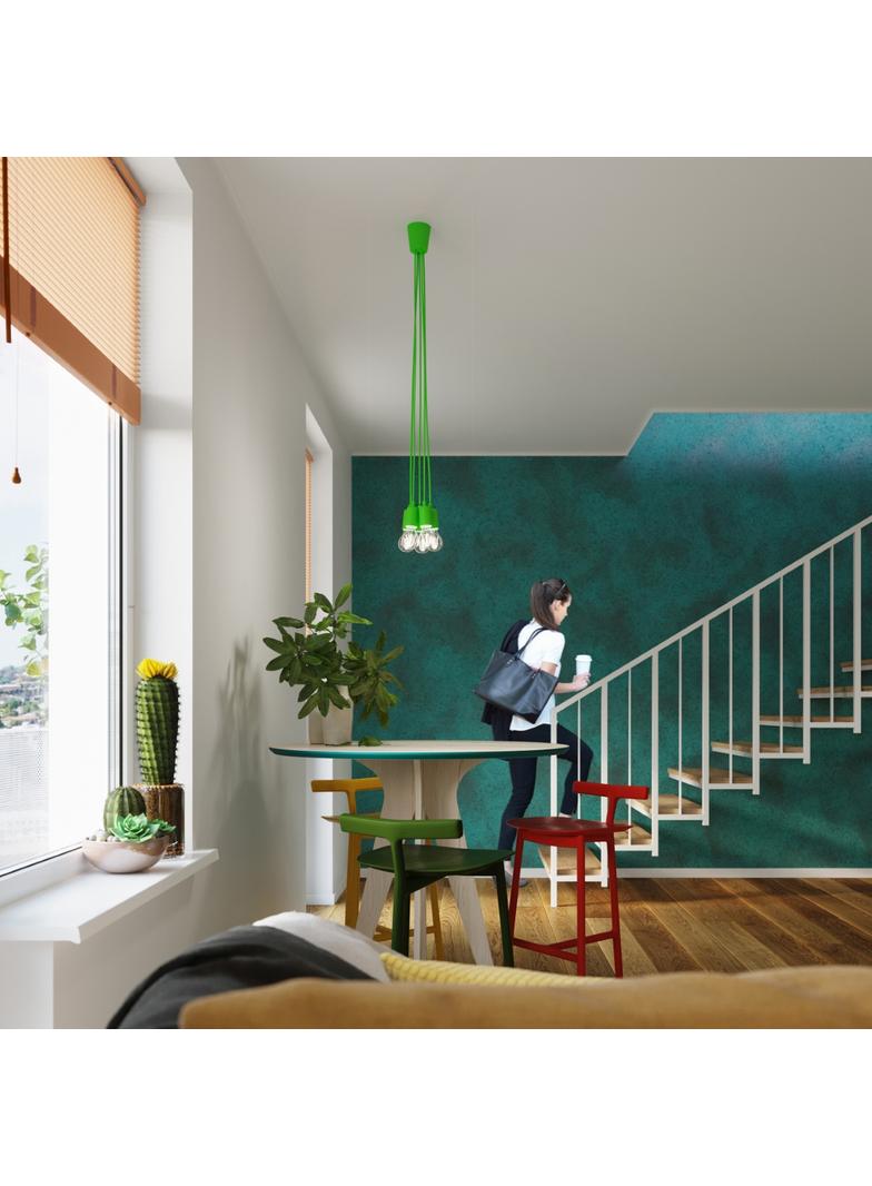 Sollux Lampa wisząca DIEGO 3 zielony SL.0582