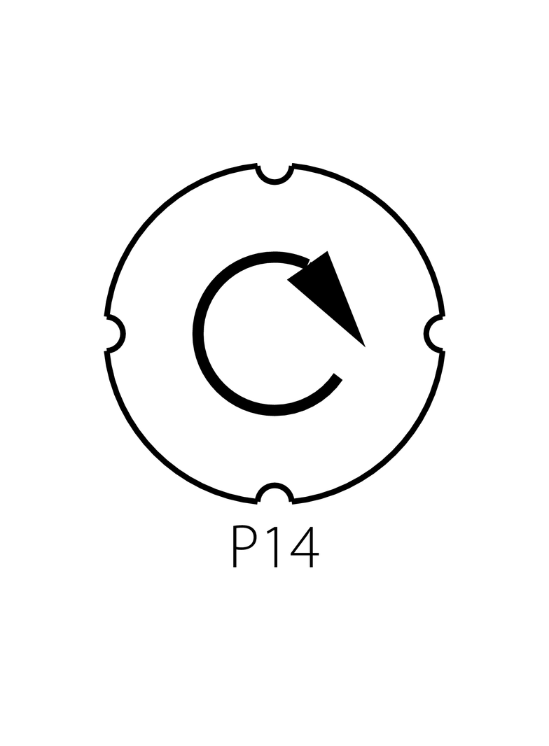 WKŁADKA STRZAŁKA OBRÓT W PRAWO