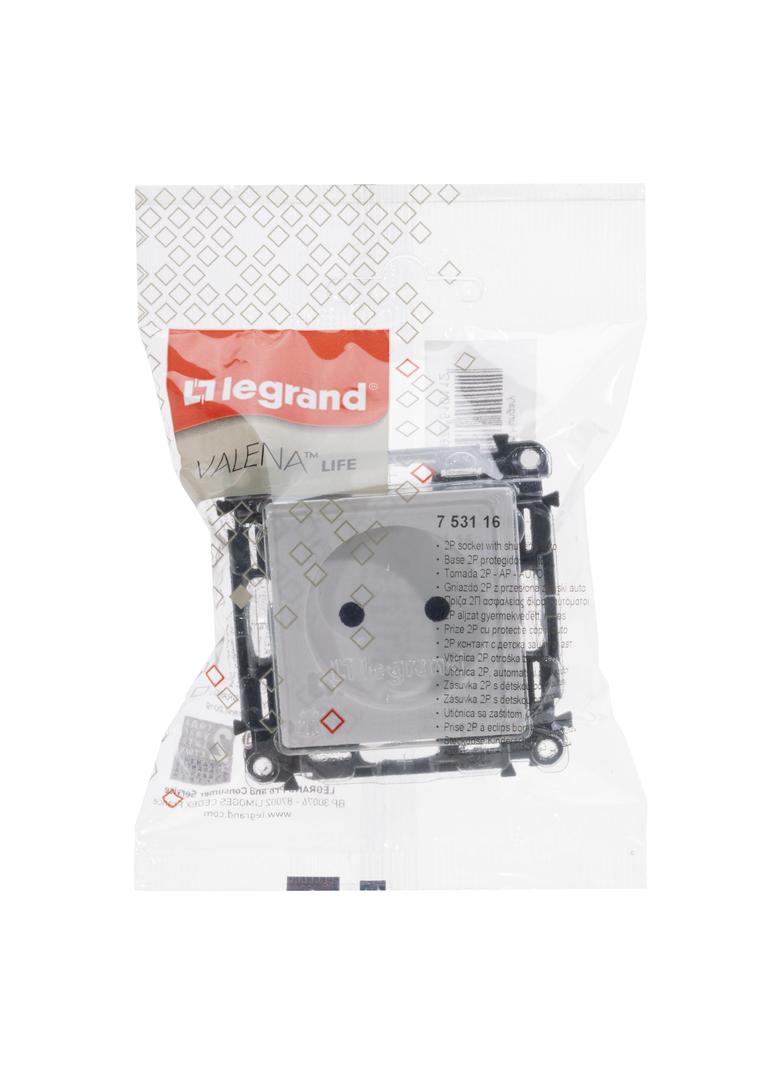 Valena Life Gniazdo Pojedyncze Bez Uziemienia /Z Przesłonami/ Białe 16A – 250 V 753116 LEGRAND