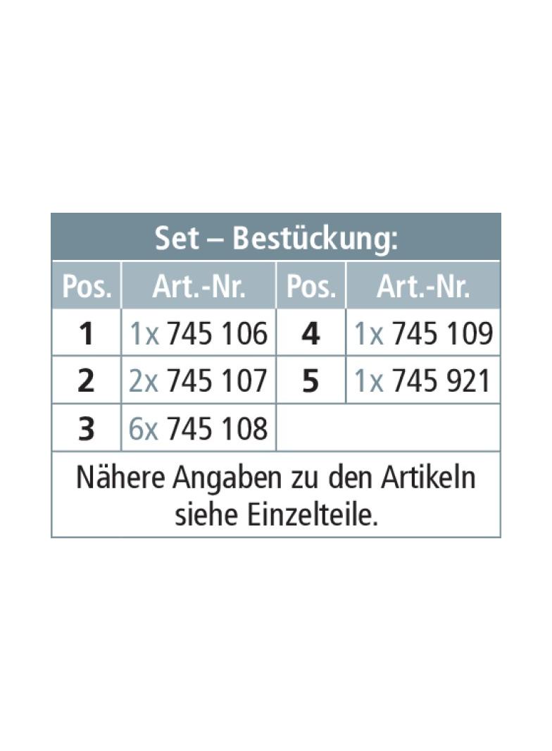 Komplet uziemiaczy do instalacji ośw. ulicznego, w kufrze 745 106