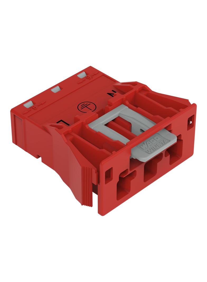 WINSTA wtyk 3-torowy SnapIn czerwony