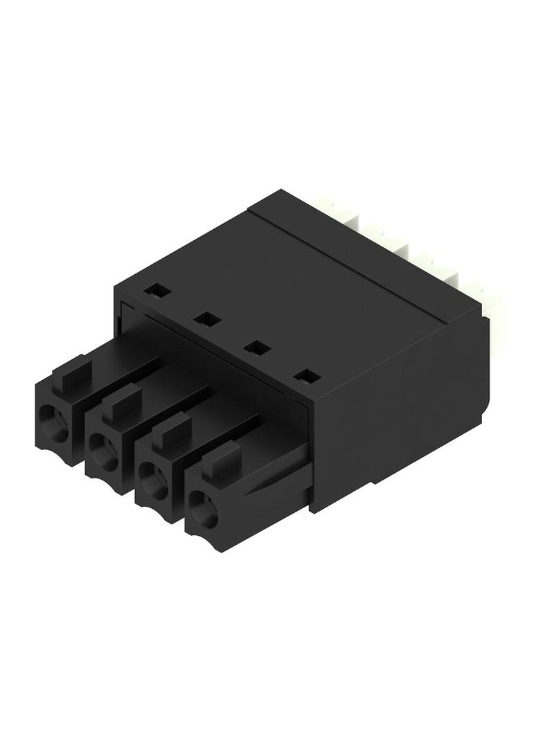 BCF 3.81/04/180 SN BK BX Wtyk PCB (złącze wiązki), listwa z gniazdami, 3.81 mm, Liczba biegunów: 4, PUSH IN, Złącze sprężynowe /50szt./ 1969950000 WEIDMÜLLER