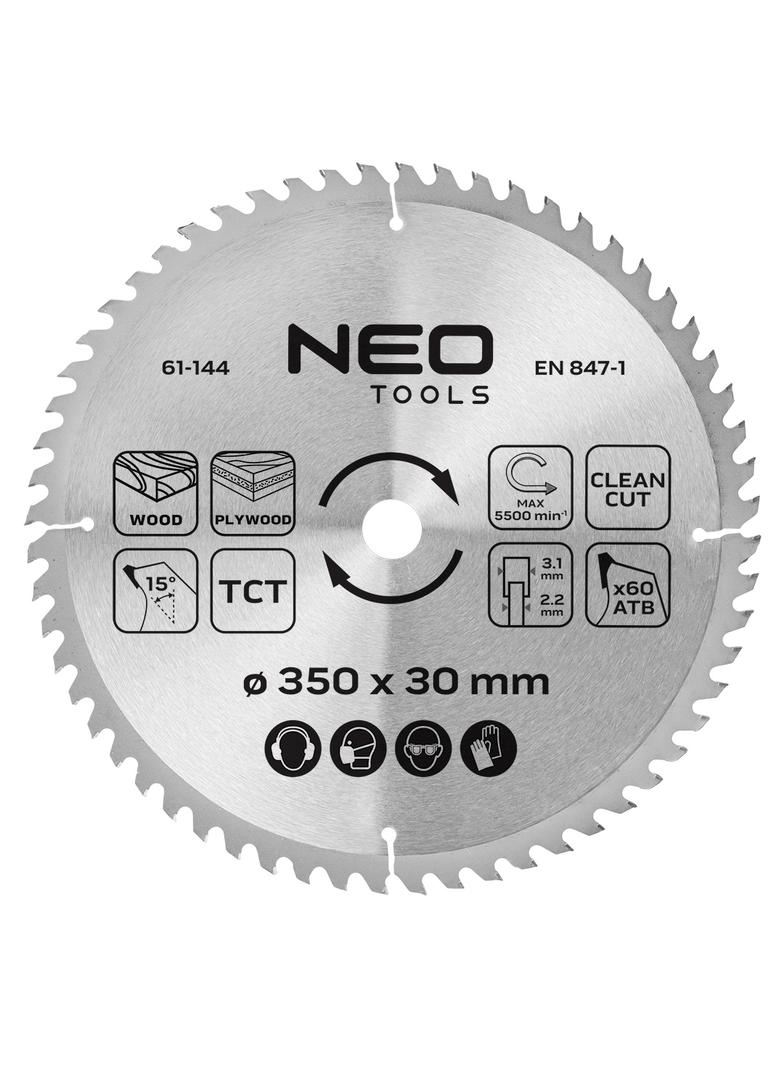 Tarcza do pilarki, widiowa, 350 x 30 mm, 60 zębów