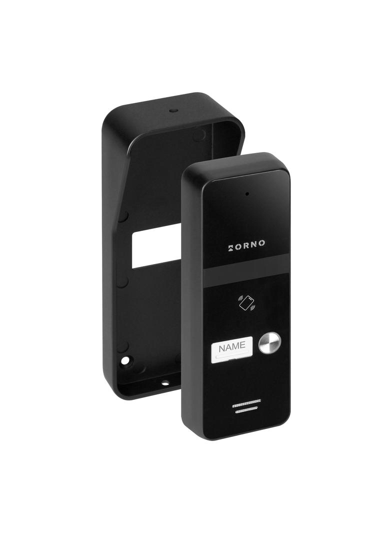 ENIR, zestaw domofonowy jednorodzinny, 2-żyłowy, z czytnikiem breloków, biały