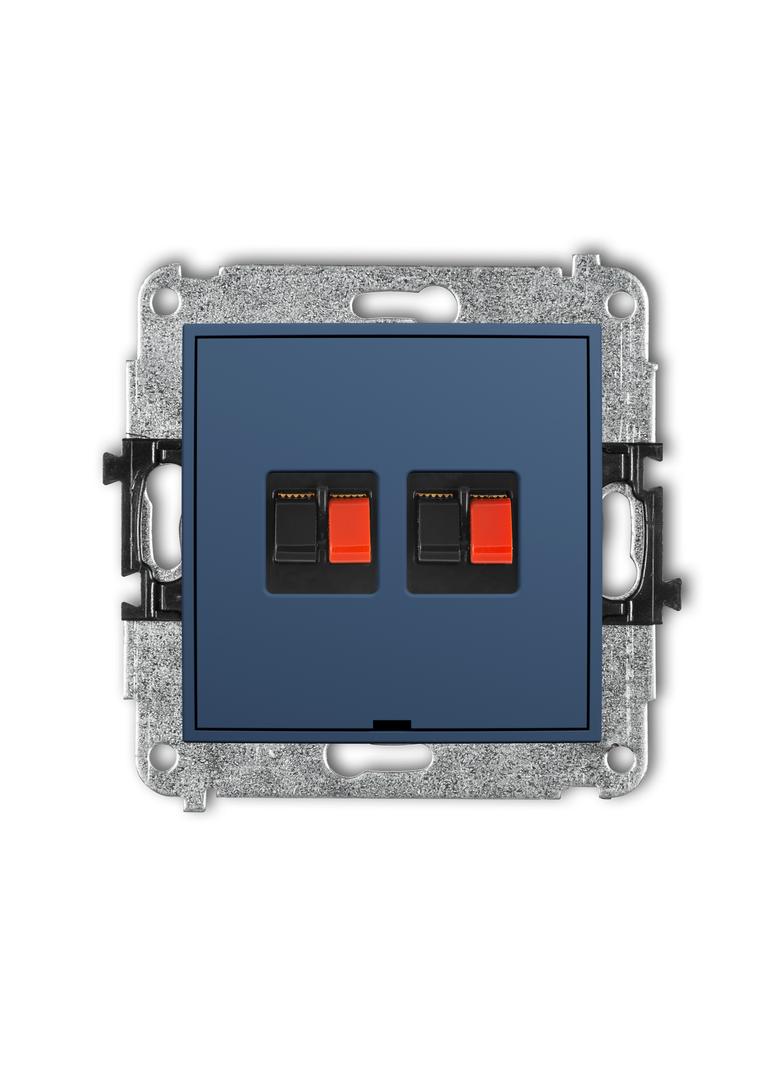 ICON Gniazdo głośnikowe podwójne navy blue 64IGGBO-2 KARLIK