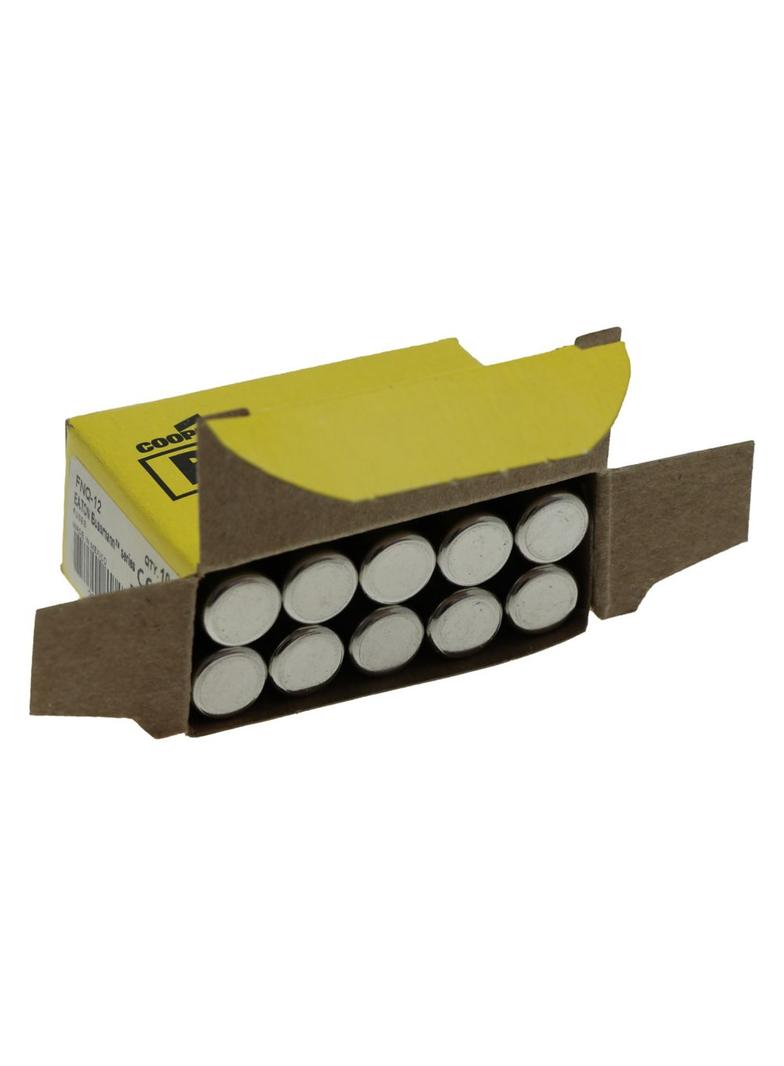 BUSS MIDGET FUSE 12A 600VAC zwłoczna 10,3 x 38,1mm FNQ-12 EATON