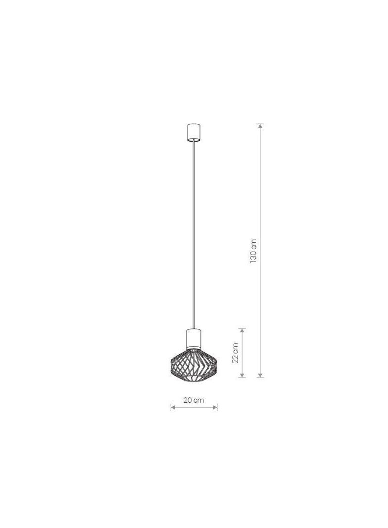 Nowodvorski lampa wisząca Pico I GU10 czarna O20cm 8862