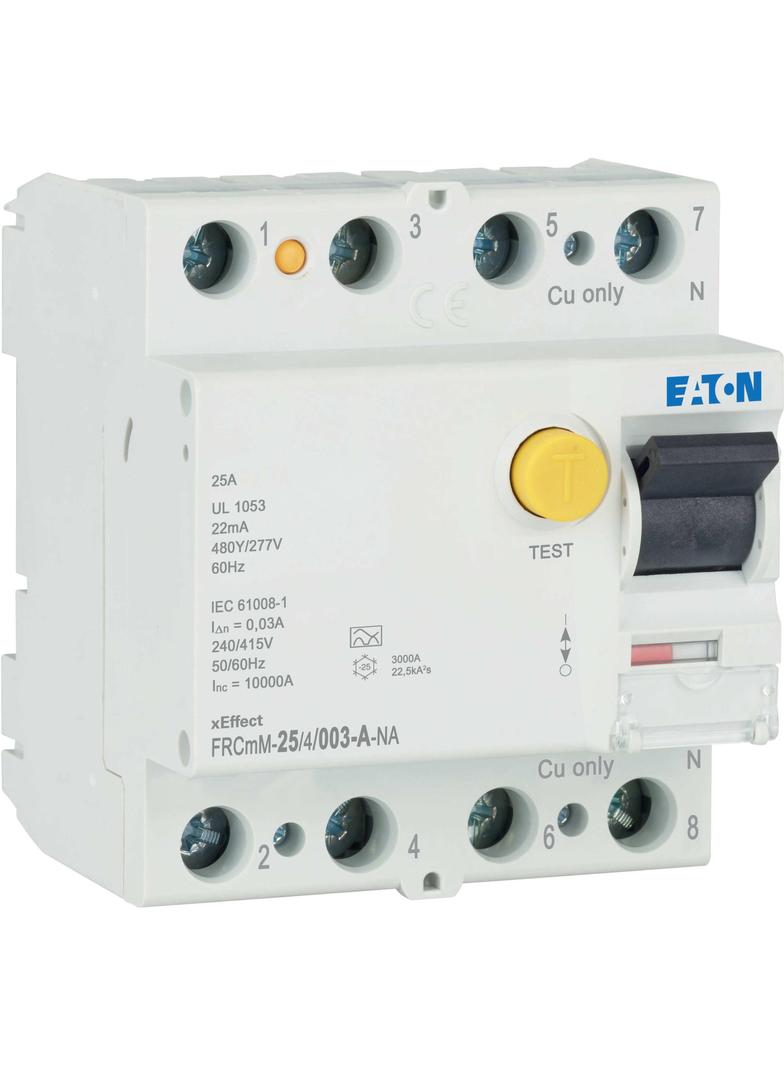 FRCMM-25/4/003-A-NA Wyłącznik różnicowoprądowy 10kA 25A 4P 30mA typ A 167125 EATON