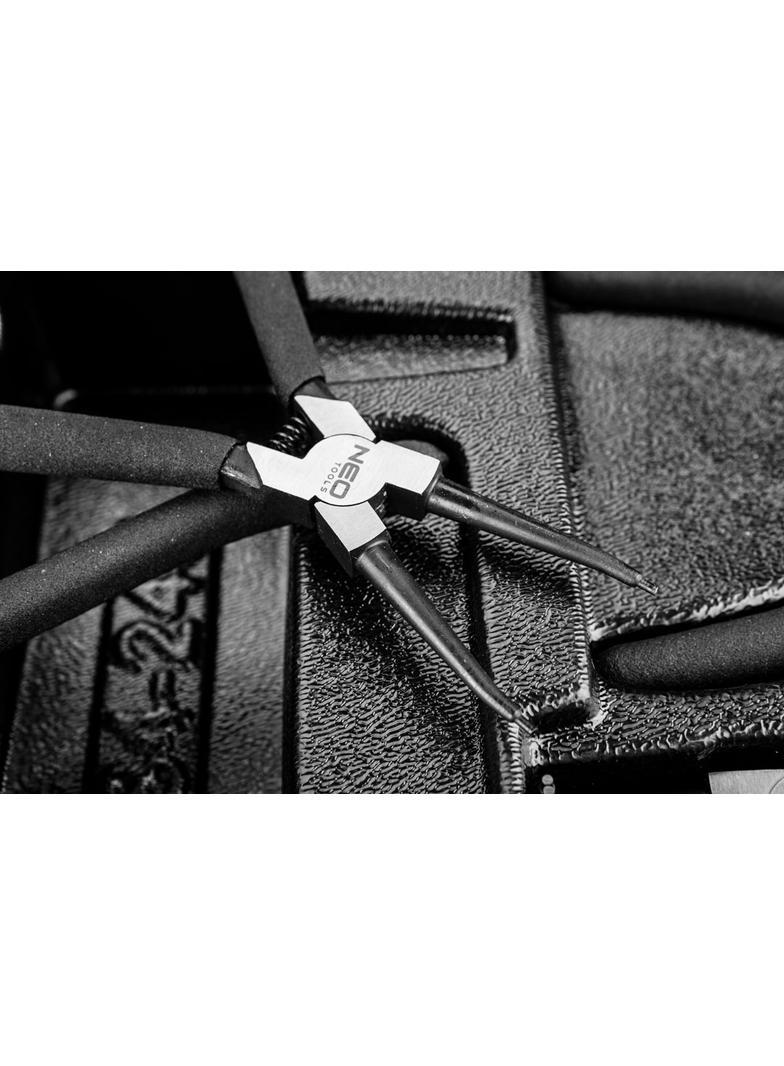 Szczypce segera do pierścieni osadczych, zestaw 4 szt., wkładka