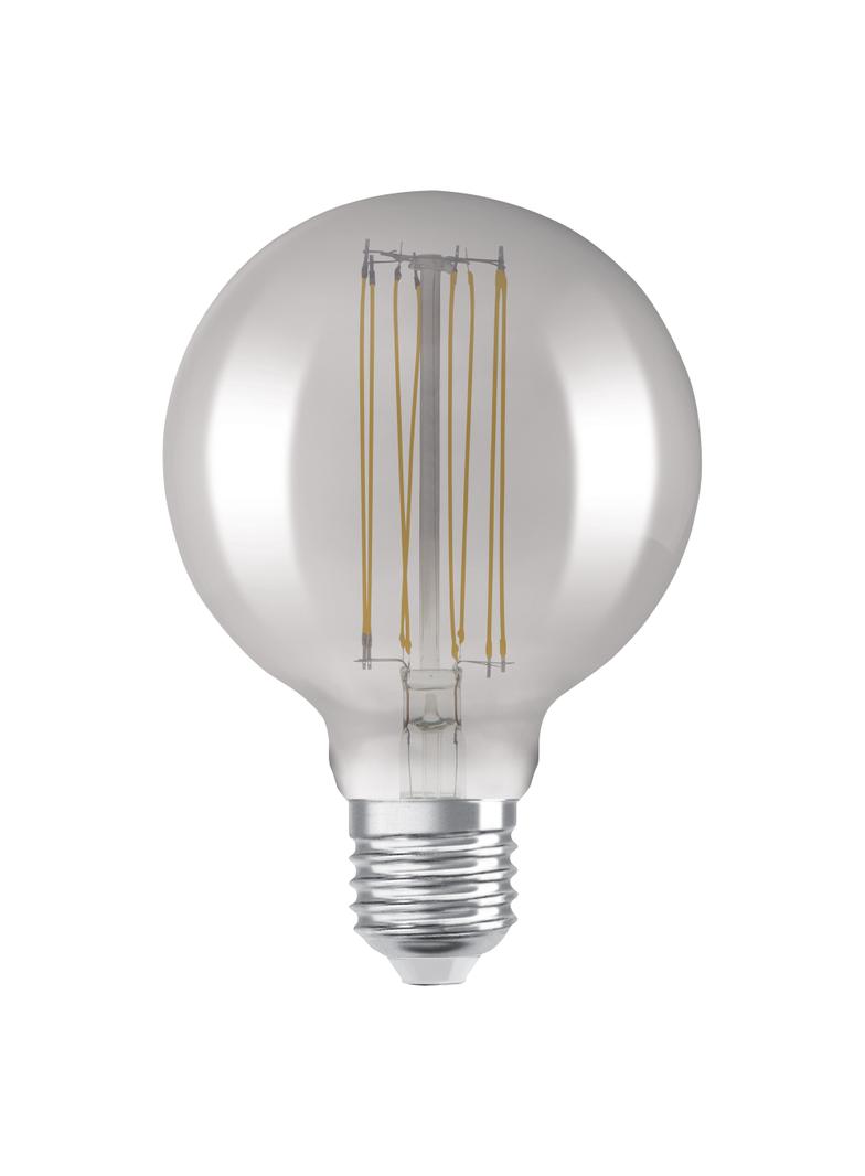 Lampa LED Vintage 1906 SMOKE 125 dim 11W/818 szkło przezroczyste E27