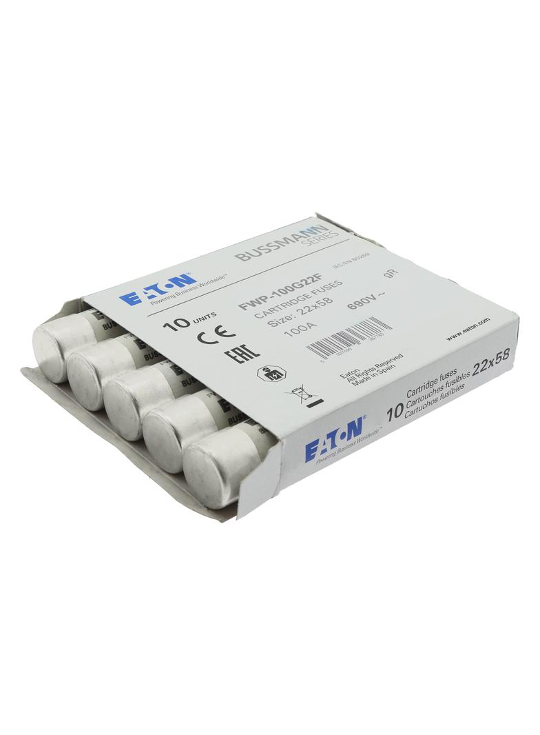 100A 690V AC gR 22X58mm FUSE W/O STRIKER Wkładka szybka 100A AC 690V 22x58 gR IEC UL FWP-100G22F EAT