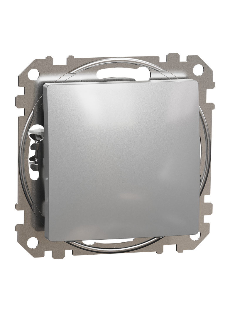 Sedna Design & Elements, przycisk schodowy, srebrne aluminium