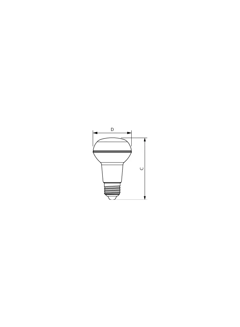 Żarówka LED ściemnialna 4,5W=60W 345lm 2700K barwa ciepła LEDspot D 4,5-60W R63 E27 827 36st. PHILIP