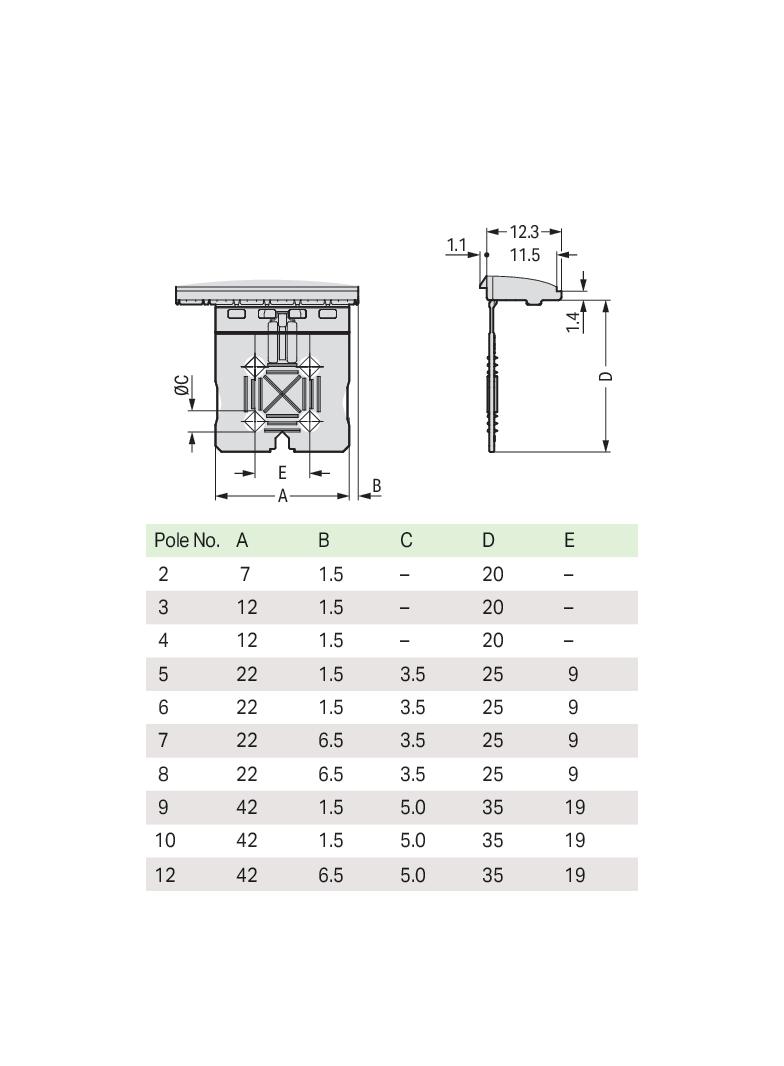 picoMAX płytka uchwytowa raster 5mm 5-8 bieg.