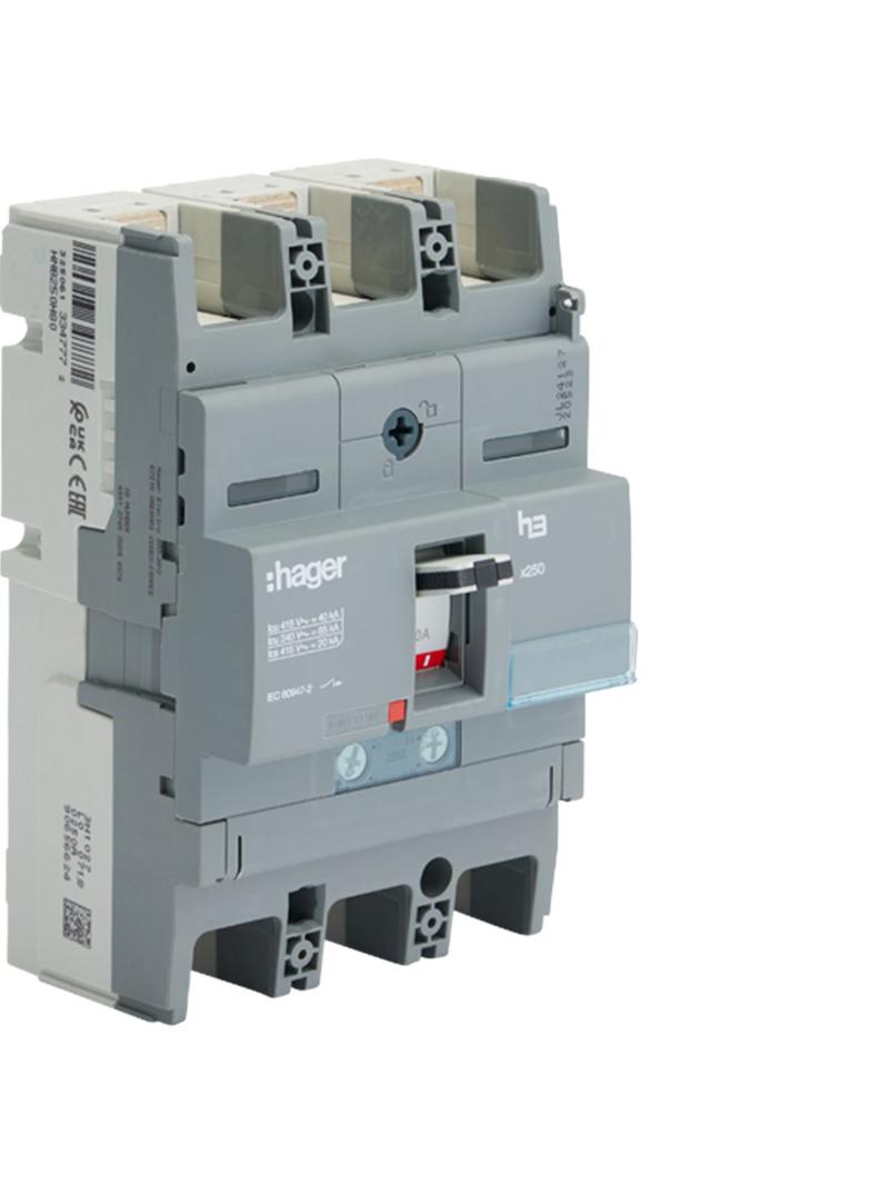 Wyłącznik mocy x250 3P 40kA 250A TM HNB250H HAGER