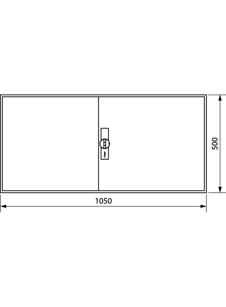 univers Obudowa FW pusta IP44 kl.II 500x1050x160 FWB34D HAGER