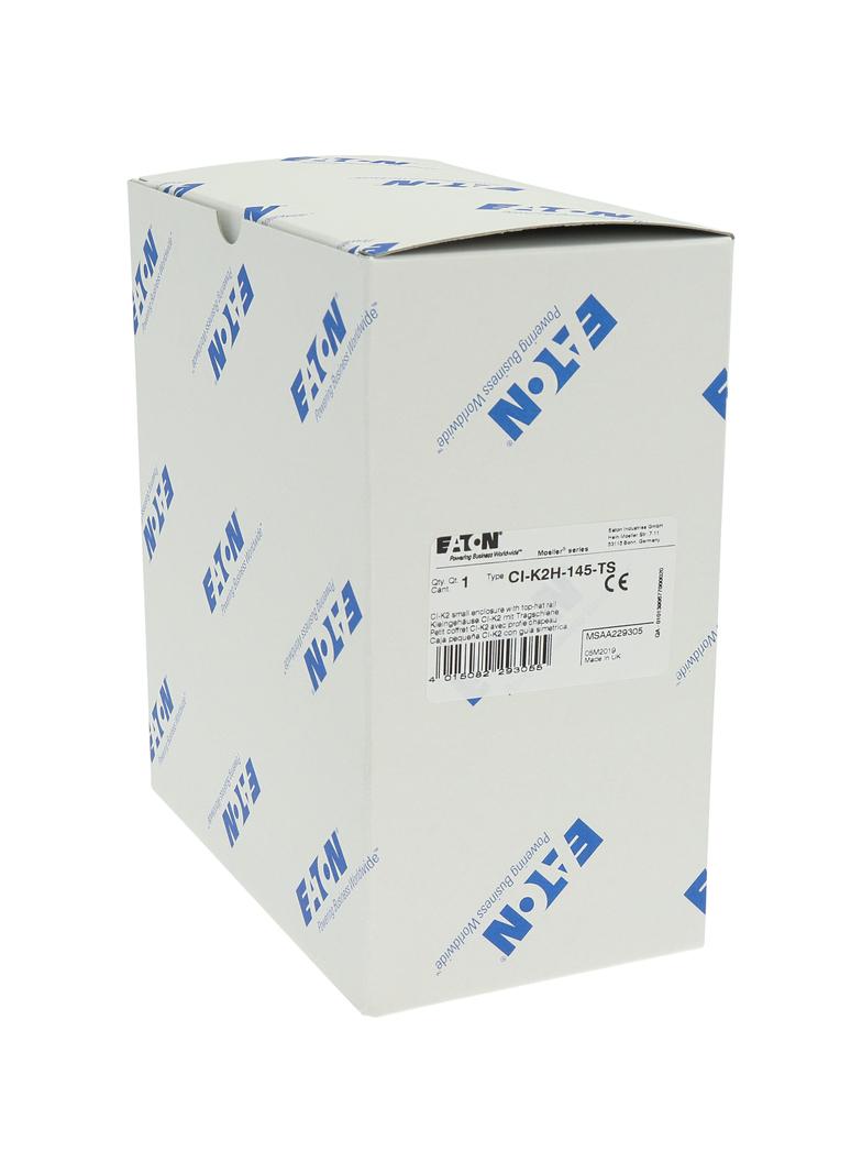 CI-K2H-145-TS Mała obudowa CI-K2 z szyną montażową WxSxG=160x100x145mm 229305 EATON