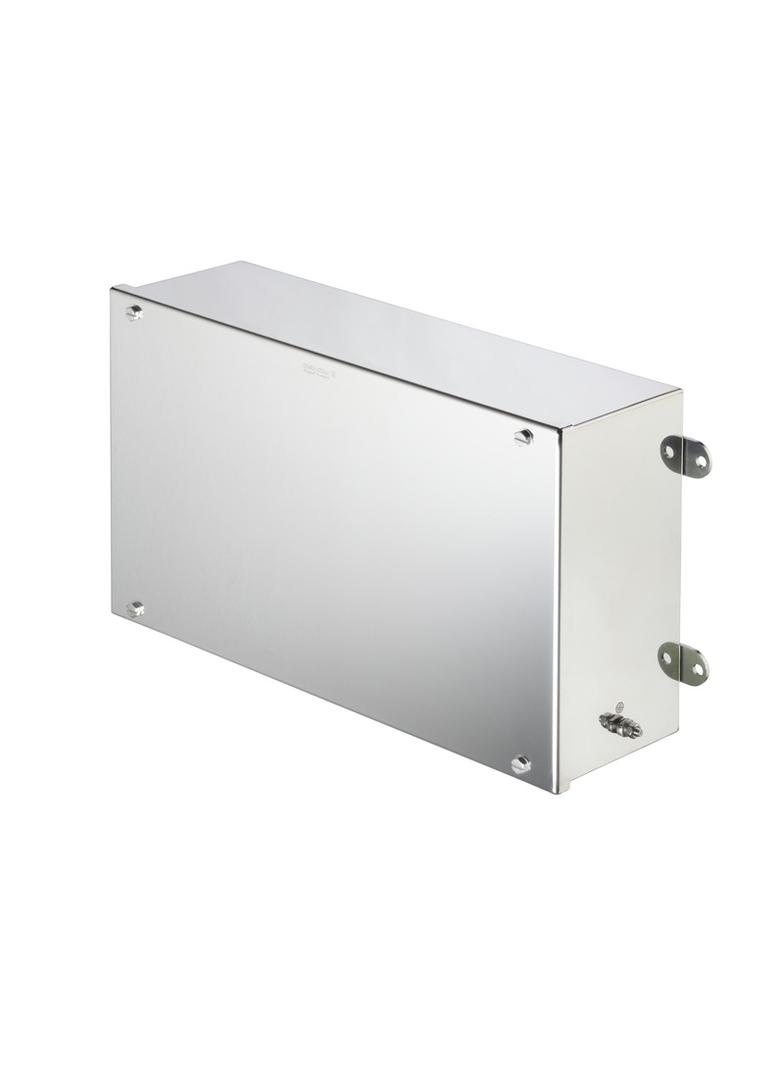 KLIPPON STB 6 SS E Metalowa obudowa iskrobezpieczna, 400 x 250 x 130 mm, element polerowany elektrolitycznie, Płytka kołnierzowa: Nie, Sześciokątna śruba M5 z rowkiem, s /1szt./ 1058870000 WEIDMÜLLER