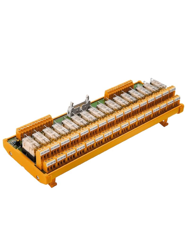 RSM-16 24VAC/DC 2CO S Moduł interfejsu z przekaźnikami, RCL, LP2N 5.08mm, złącze śrubowe, LP 5.08 + złącze wtykowe zgodne z IEC60603-13 / DIN41651, 20-stykowe, 24 V AC ± 10 /1szt 1449310000 WEIDMÜLLER