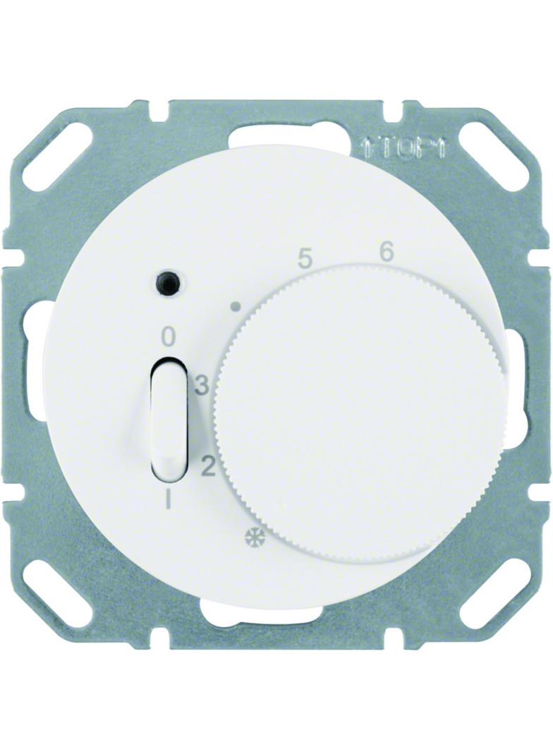 BERKER R.1/R.3 Regulator temperatury pomieszczenia z stykiem zmiennym i elementem centralnym łącznik