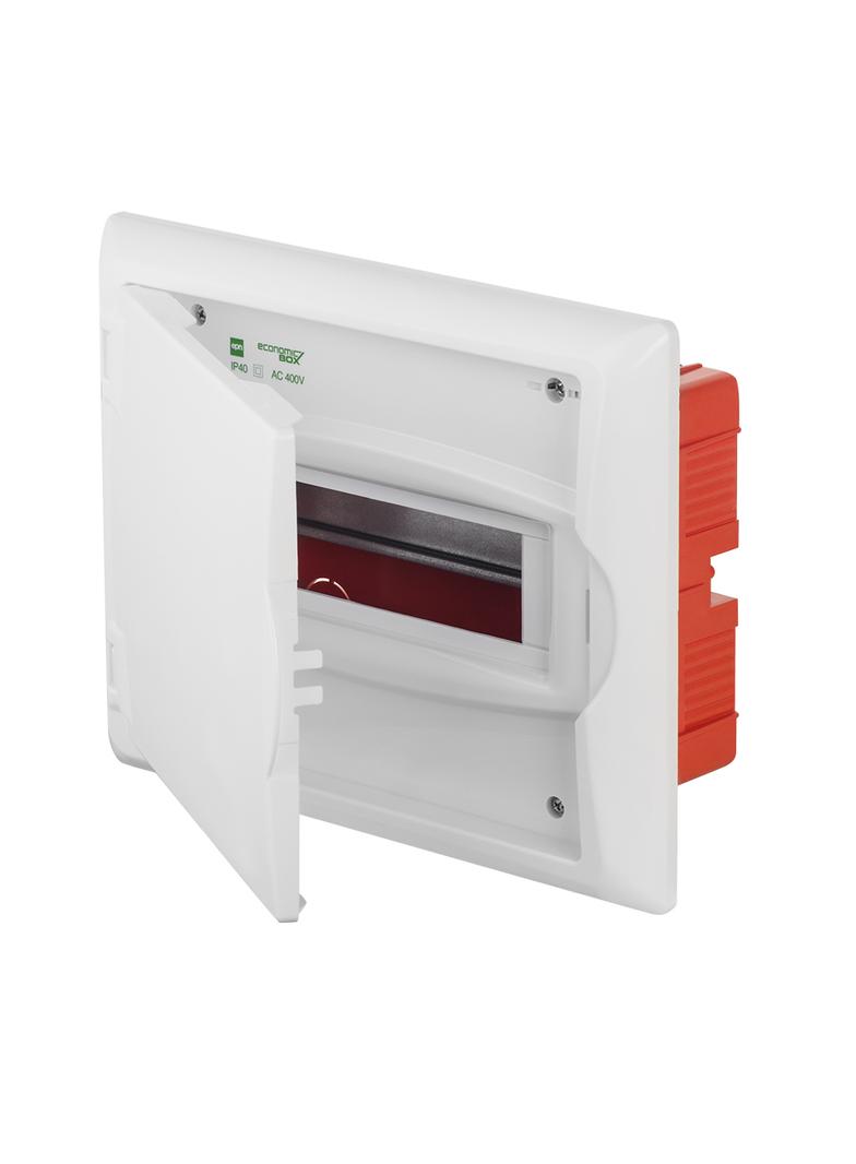 ECONOMIC BOX RP 1/8 drzwi białe (N+PE) IP 40