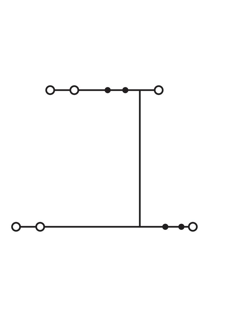 złączka dwupiętrowa L/L 6-przewodowa 2,5 mm2 szara