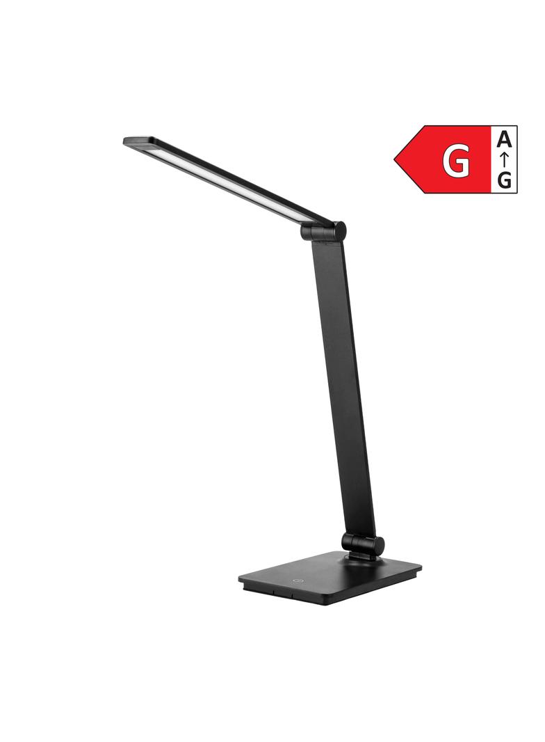 HANA LED, lampka biurkowa, 5W, 240lm, 4000K, funkcja ściemniania, czarna