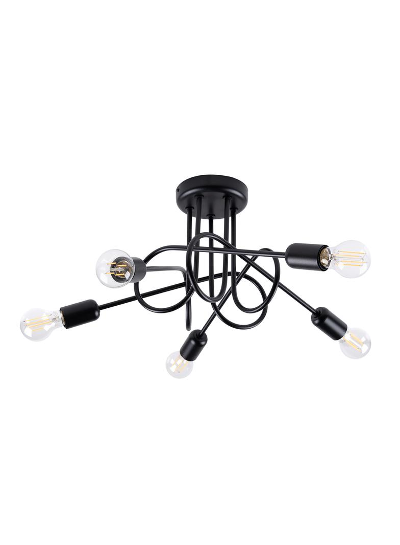 Żyrandol LOOP 5 czarny
