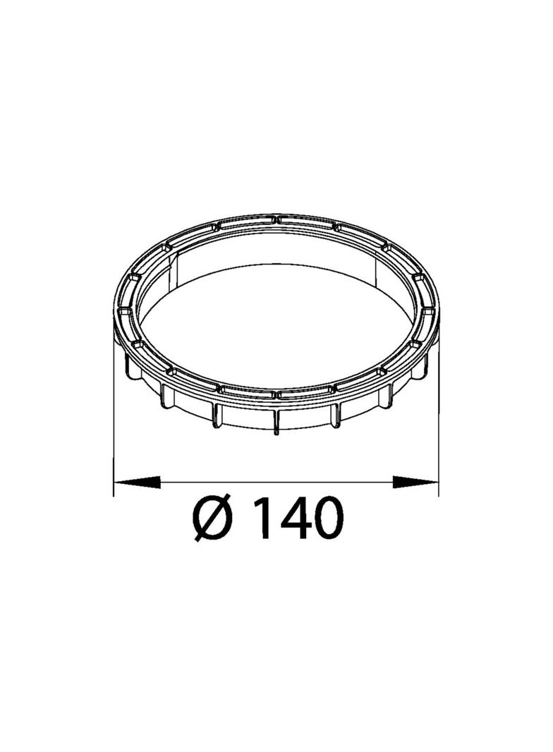 tehalit.VE-EE Pierścień zaciskowy do puszki instalacyjnej <32mm czarny