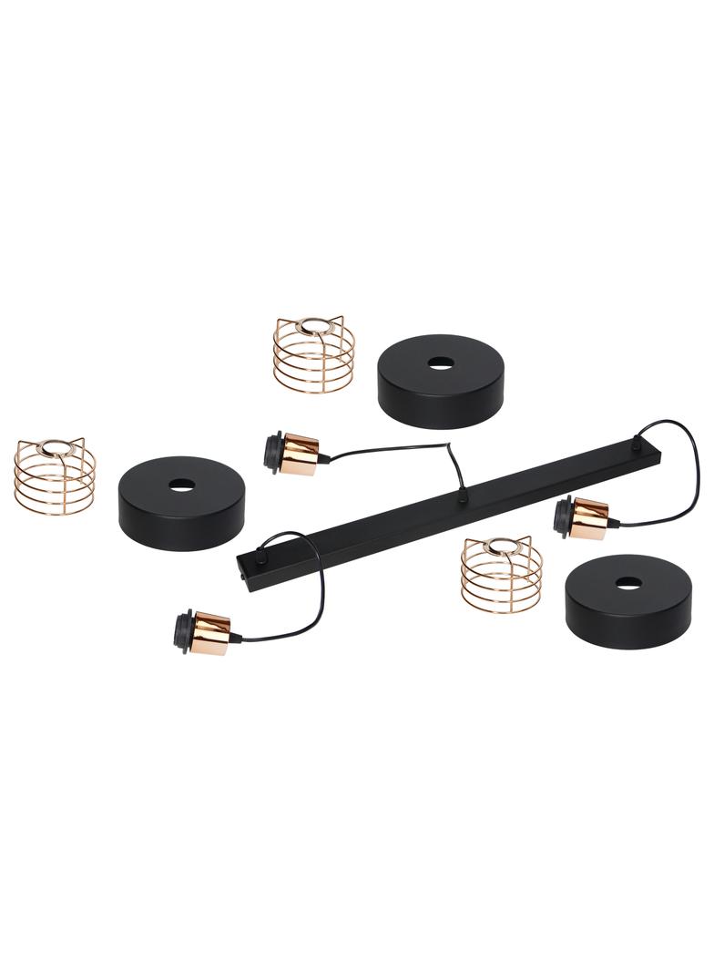 Chiro 3P E27, lampa wisząca, max. 3x60W, czarna AD-LD-6268BE27M ORNO