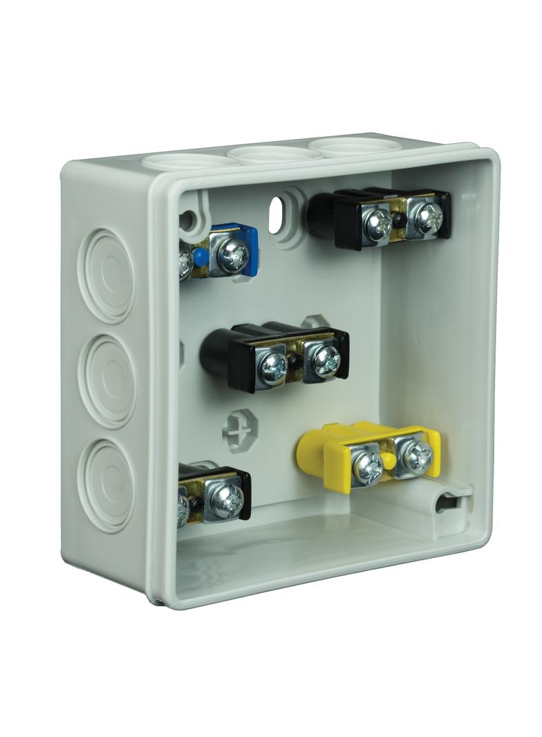 VP-03 Puszka n/t 86x86x40mm IP55 12-wl klik Z-sł. Z-ac popiel VP 003-53 61.118 OPATÓWEK