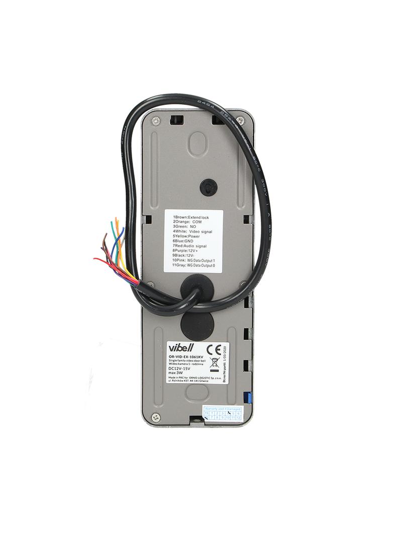 Wideo kaseta 1-rodzinna z kamerą i szyfratorem do zastosowania w systemach VIBELL OR-VID-EX-1061KV O