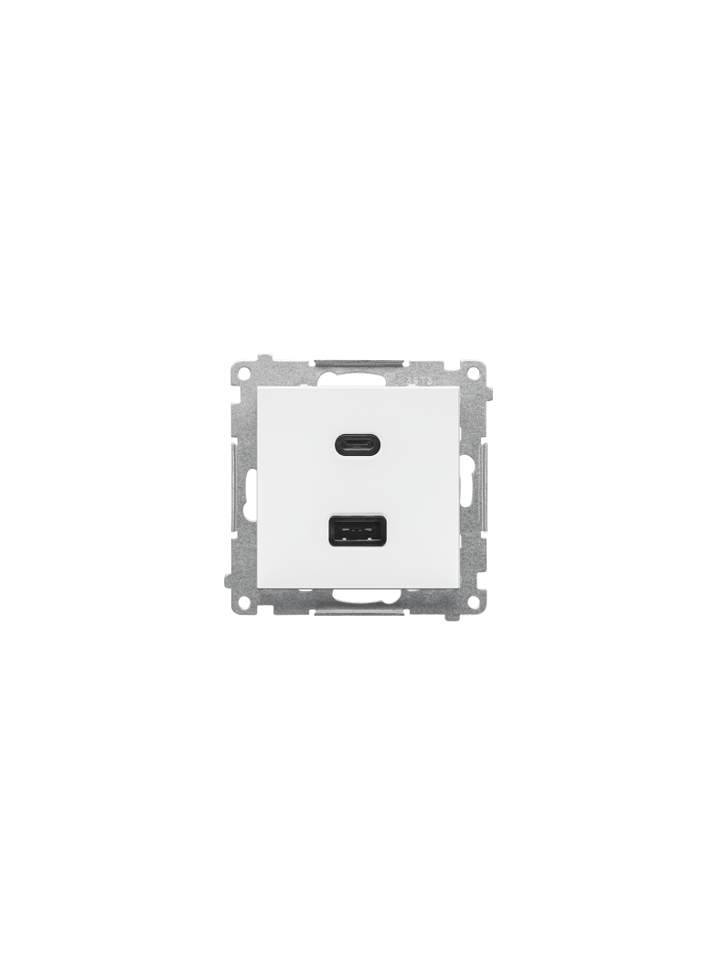 SIMON 55 Ładowarka typ USB C+A 30W 230V biały mat TEC2CAQ.01/111 KONTAKT