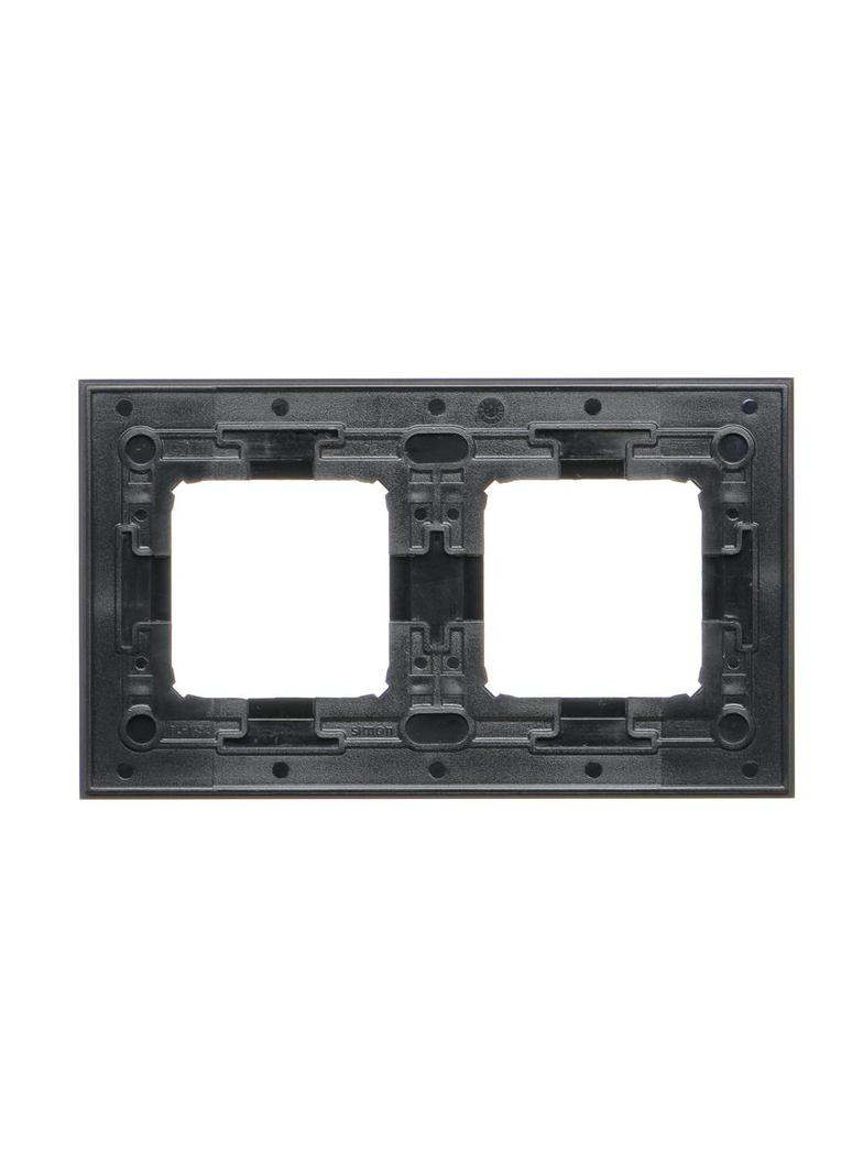 Simon 54 NATURE WMDZ-0120xS-083 Ramka 2-krotna Nature-Metal, INOX DARK, IP20/IP44. (IP44-należy zast DRN2/83 KONTAKT