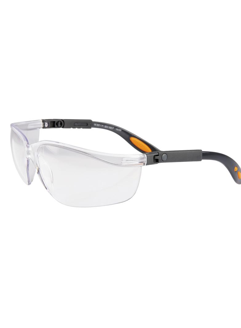 Okulary ochronne poliwęglanowe, białe soczewki