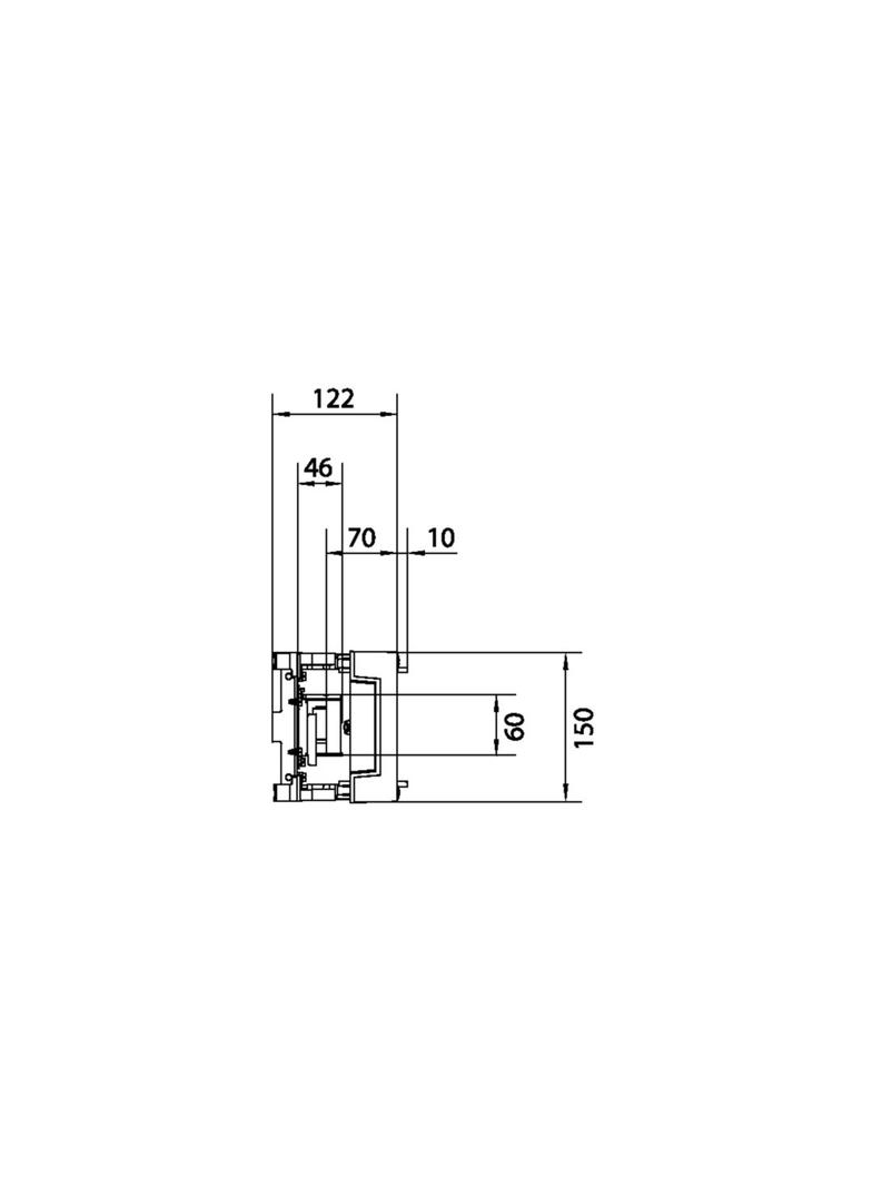 univers N Blok dla szyn zbiorczych poziomych 12/20/30x5/10mm 60mm 1-pol. 150x250mm UE11E0 HAGER