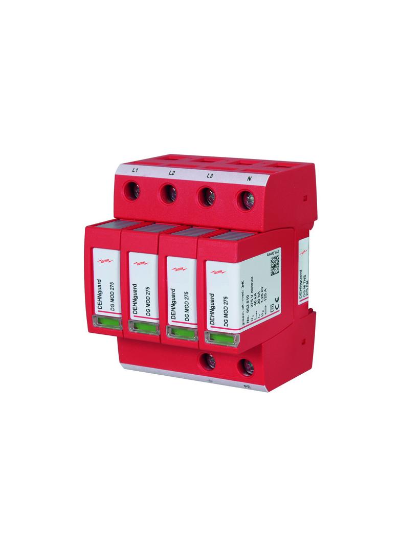 Ogranicznik przepięć guard M TNS 275 FM, 4-biegunowy do sieci 230 V AC 952405 DEHN
